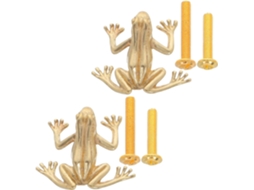 Puxadores De Portas Armário E Gaveta Kombuida Em Latão Dourado Com Design Sapo, Bordas Ergonômicas E Pegada Confortável