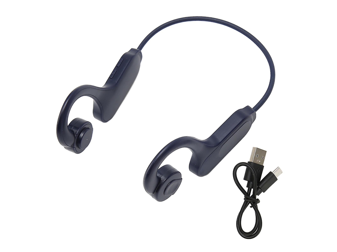 Fones De Ouvido De Condução Óssea Bluetooth 5.3 Com Display Digital Led Ipx5 À Prova Dágua Fones De Ouvido Sem Fio Para Esportes, Azul Ly Ebike