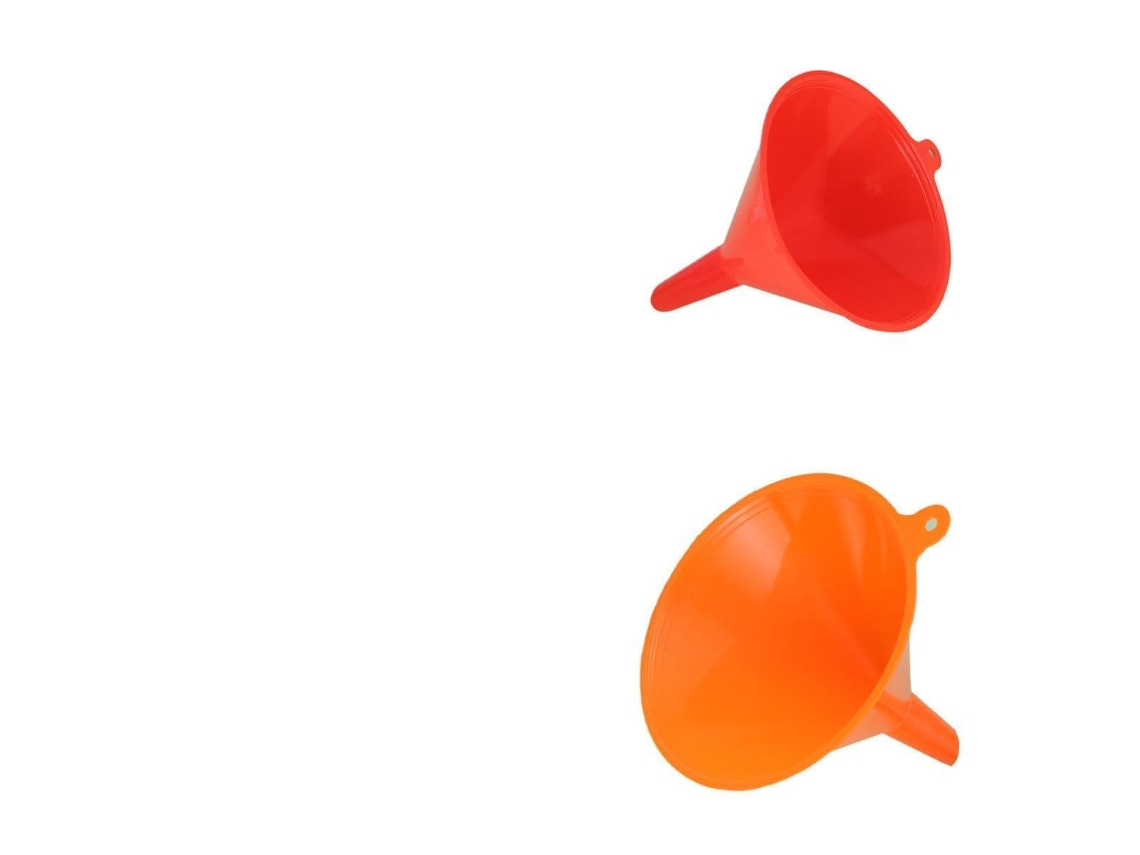 Conjunto De 8 Cones Plástico Ganazono Para Líquidos E Gasolina, Design Prático Para Cozinha E Garagem, Cor Vermelha E