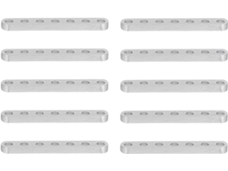 10 Peças De Suportes Planos Retos Alumínio 4x 8mm Para Montagem Robôs E Equipamentos Engenharia 3102-0007-0056