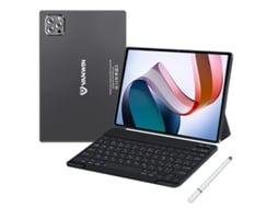 Tablet VANWIN V62 Teclado Bluetooth Capa de Couro Auriculares Caneta 10.1'' 64 Gb 4 Gb Ram Wi-Fi-Gps-4G Preto