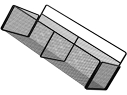 Prateleira De Parede Para Armazenamento Em Ferro E Pvc Preto, 29cm, Para Casa