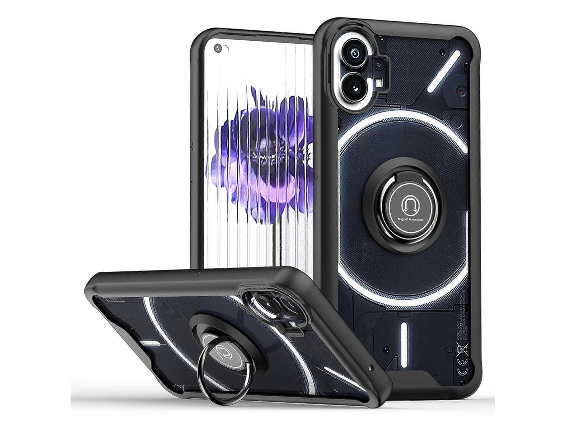 Compre De Graça Telefone (1) 5g Tpu Capa De Telefone De Acrílico Com Suporte De Anel, Design Com Suporte Magnético Integrado, Capa De Folha De Metal