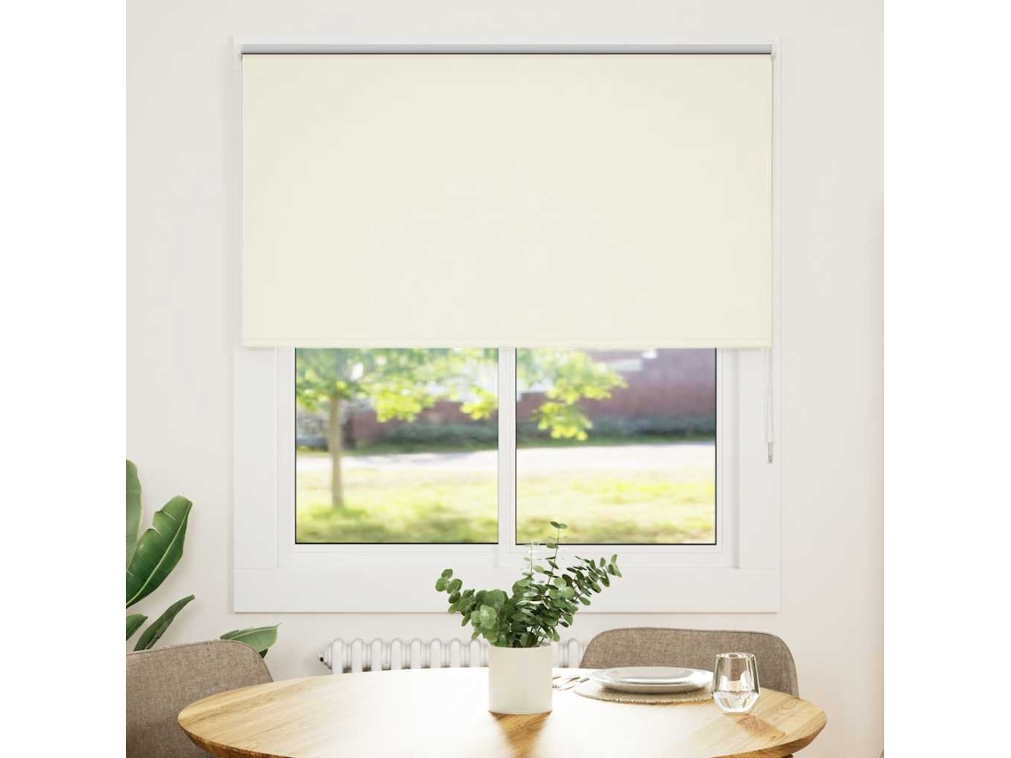 Vidaxl Persiana De Enrolar 125x130 Cm Largura Tecido 121,6cm Poliéster