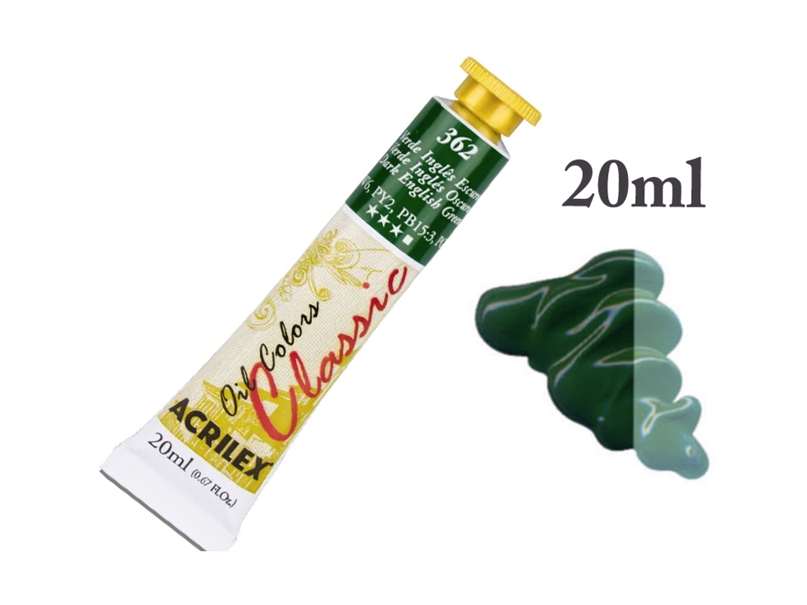 Oil Colors Classic 20ml Verde Ingles Esc. 14123362 Acrilex