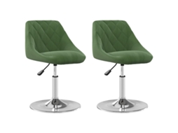 Swivel Dining Chair, Swivel Dining Chairs Vidaxl Verde Veludo (n/a)