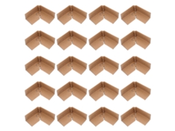 Protetores De Canto Papel Nuobesty 20 Unidades Para Embalagens, Design De Três Lados, Resistentes E Adequados Para