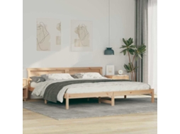 Vidaxl Estrutura Da Cama Com Cabeceira Castanho 180 X 200 Cm