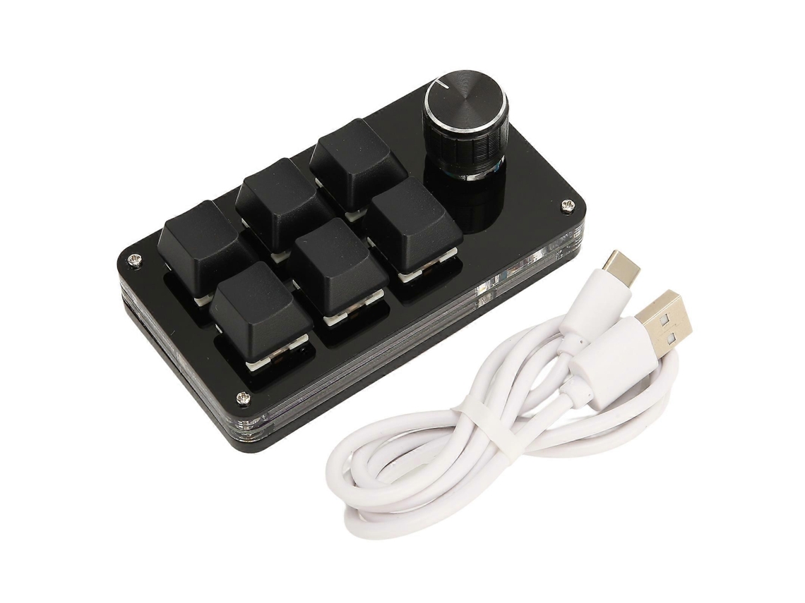 Teclado Numérico Yemma Mini De 6 Teclas Com Botão, Teclado Numérico Programável Usb Para Jogos, Escritório Ly Ebike