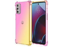 Caneta Stylus Gradiente Antiarranhões Proteçã para Moto G Stylus 5G HONGWE. Textura Macia Anti-Choque Transparente