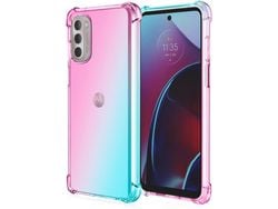 Caneta Stylus Gradiente Antiarranhões Proteção para Moto G Stylus HONGWE. Textura Macia Anti-Choque Transparente