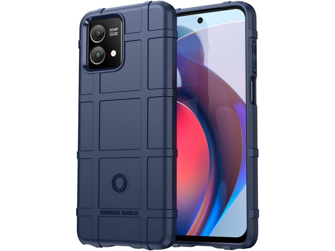 Caneta Stylus Proteção para Moto G Stylus 5G HONGWE. Pele Sintética Anti-Choque Azul