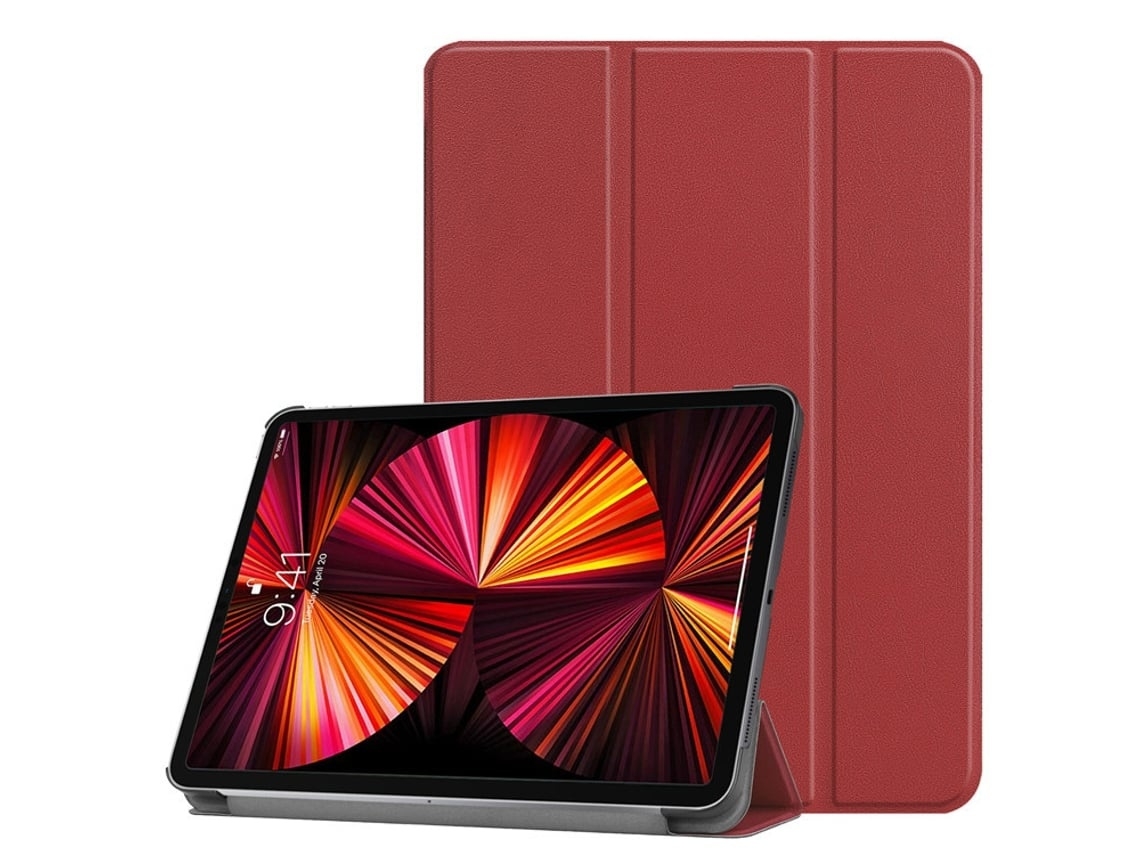 Capa Para Tablet Lurelia, Compatível Com Samsung Galaxy Tab S9 Plus 2023, Vinho Tinto, Couro Sintético, Dobrável Com Suporte, Fixação Magnética