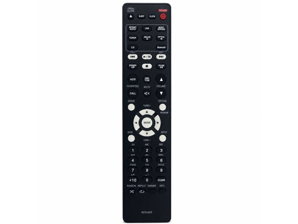 Comando À Distância De Substituição Compatível Com Amplificador Marantz Rc014cr