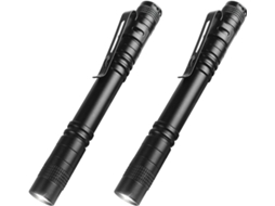 2 Lanternas Led de Alto Lúmen, Mini Portáteis em Forma de Caneta, Tochas para Camping, Trekking, Emergências e Uso Ao Ar Livre S/MARCA