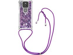 Correia Colar Líquido Brilhante para Moto G Play HONGWE. Anti-Choque Transparente