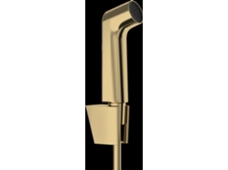 Bidette Chuveiro De Mão 1jet S Ecosmart Com Suporte De Duche Porter S E Mangueira De Duche 125cm, 29238990, Cor Óptica De Ouro Polido Hansgrohe