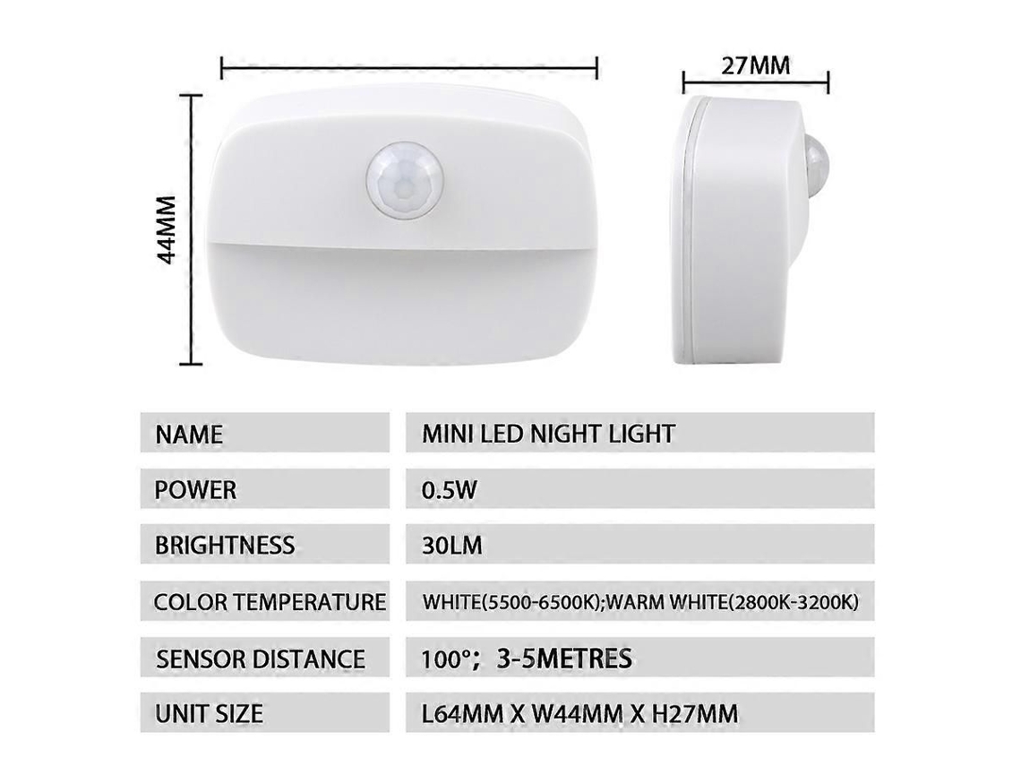 3 Luzes Noturnas Com Sensor De Movimento-sdcy