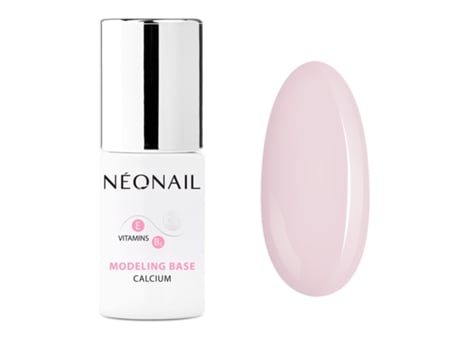 Base De Modelagem Neonail Com Cálcio Pink Básica, 7,2ml