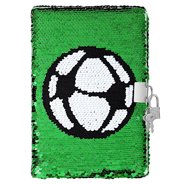 /nn/ Caderno De Lantejoulas, Estampa Futebol Reversível, Com Cadeado E Chaves, Diário, Viagem, Diário Para Crianças Adultosf2-aquaforge