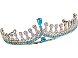 Coroa De Casamento Com Strass, Acessório De Cabelo Elegante Para Festa De Aniversário E