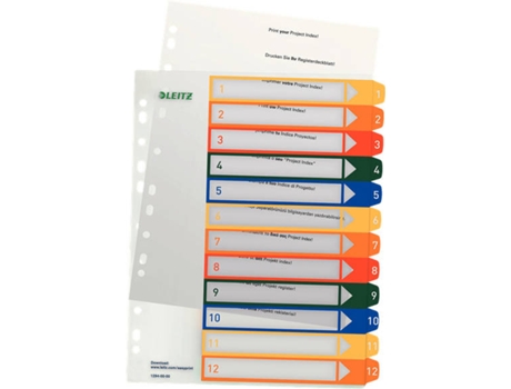Separador  12940000 Multicor (A4 - 30,5 x 24,5 cm)