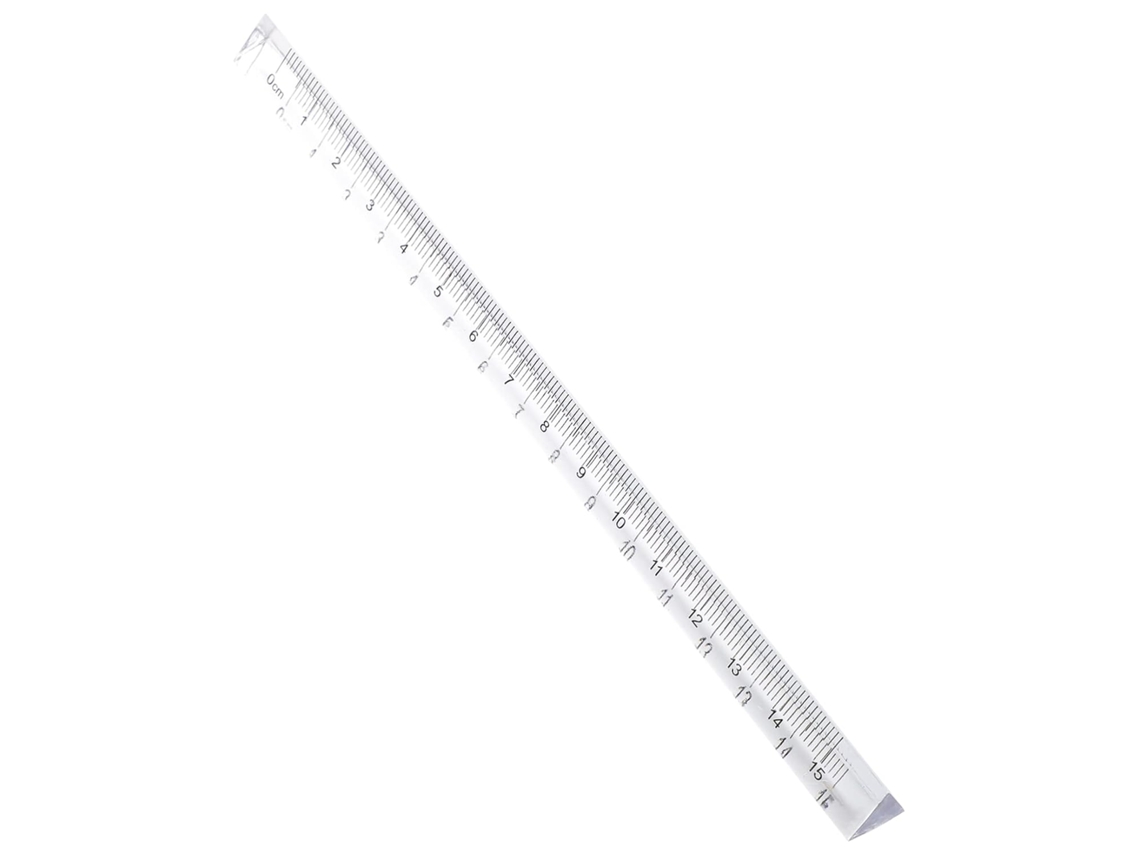 Conjunto De 8 Réguas Triangulares Transparentes Para Estudantes, Régua