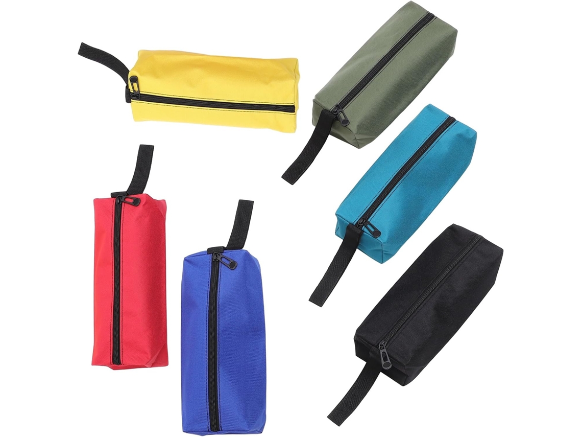 Conjunto De 6 Bolsas Pequenas Para Capa De Chuva Em Tecido Oxford Com Estampa De Raio