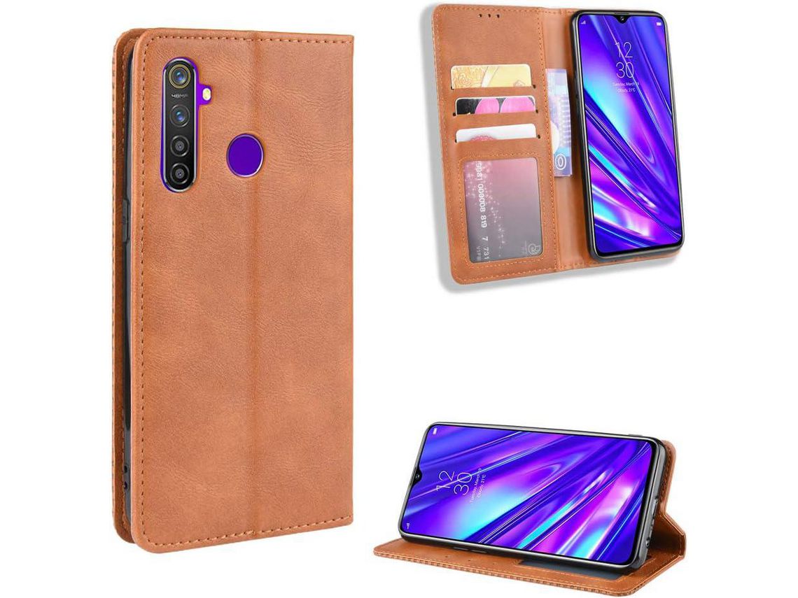 Capa para Oppo Realme 5S HONGWE. Castanho