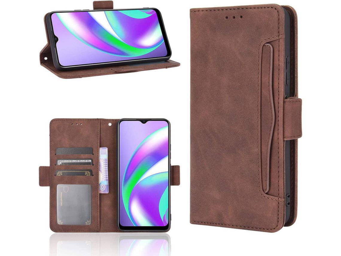 Capa para Oppo Realme C12 HONGWE. Castanho