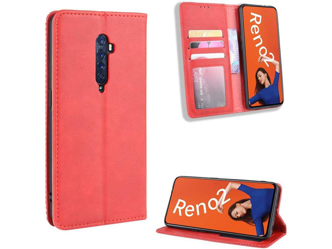 Capa para Oppo Reno 2 HONGWE. Vermelho