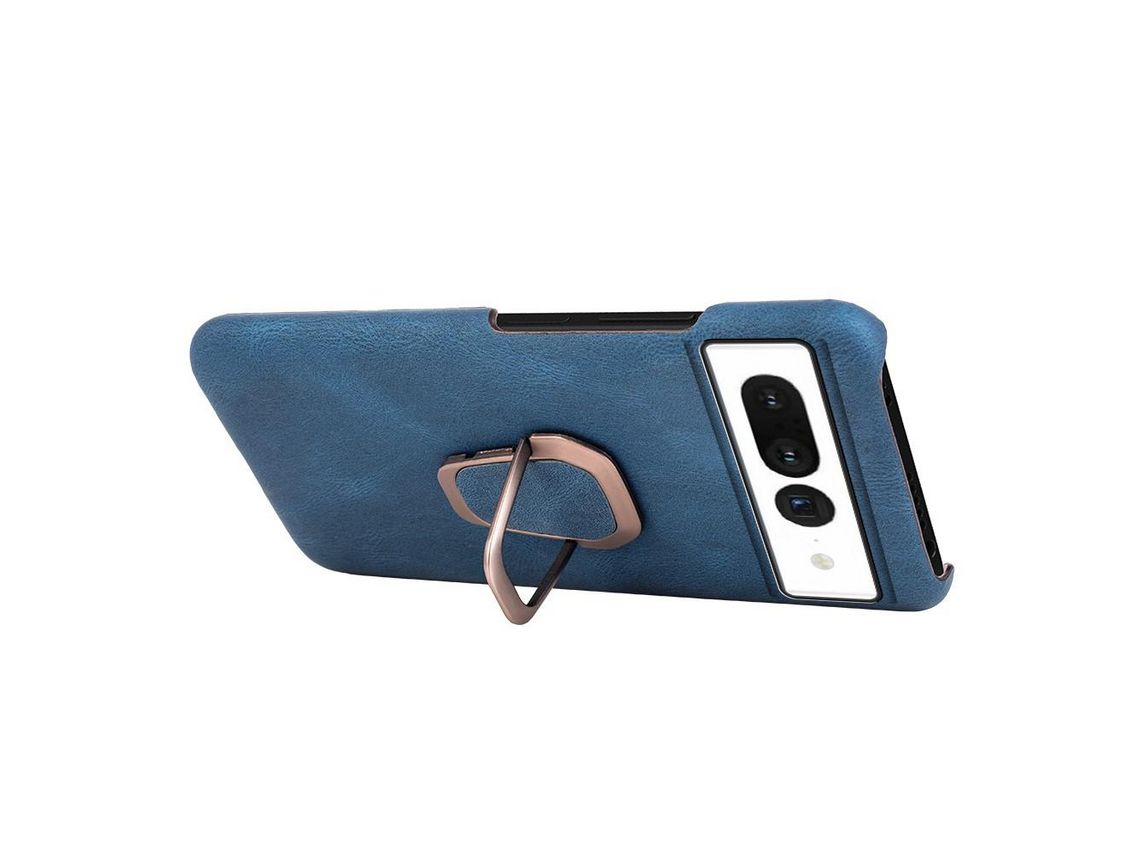 Capa para Google Pixel 7 Pele Sintética Anti-Riscos Azul