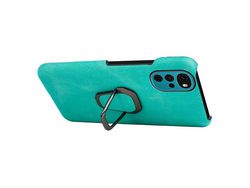 Capa para Moto G22 Pele Sintética Anti-Riscos com Anel de Suporte Azul