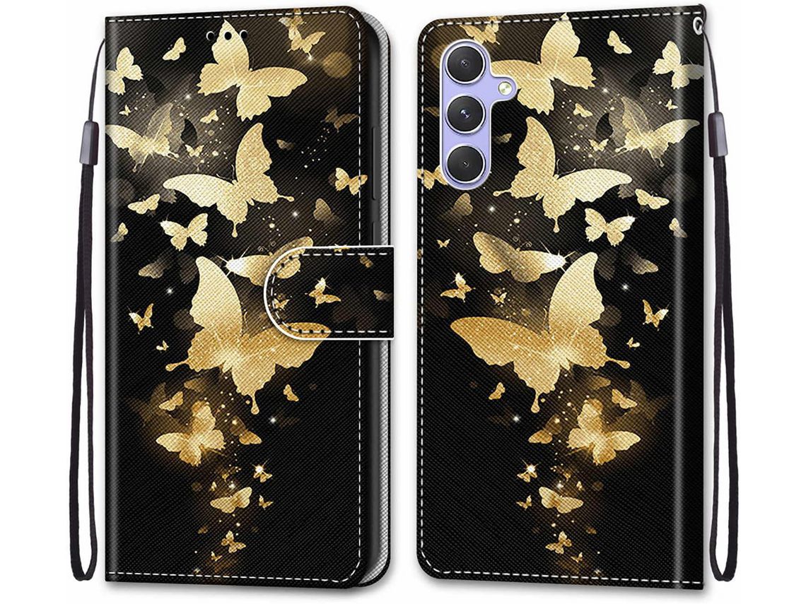 Capa Fólio para Samsung HONGWE. Pele Sintética