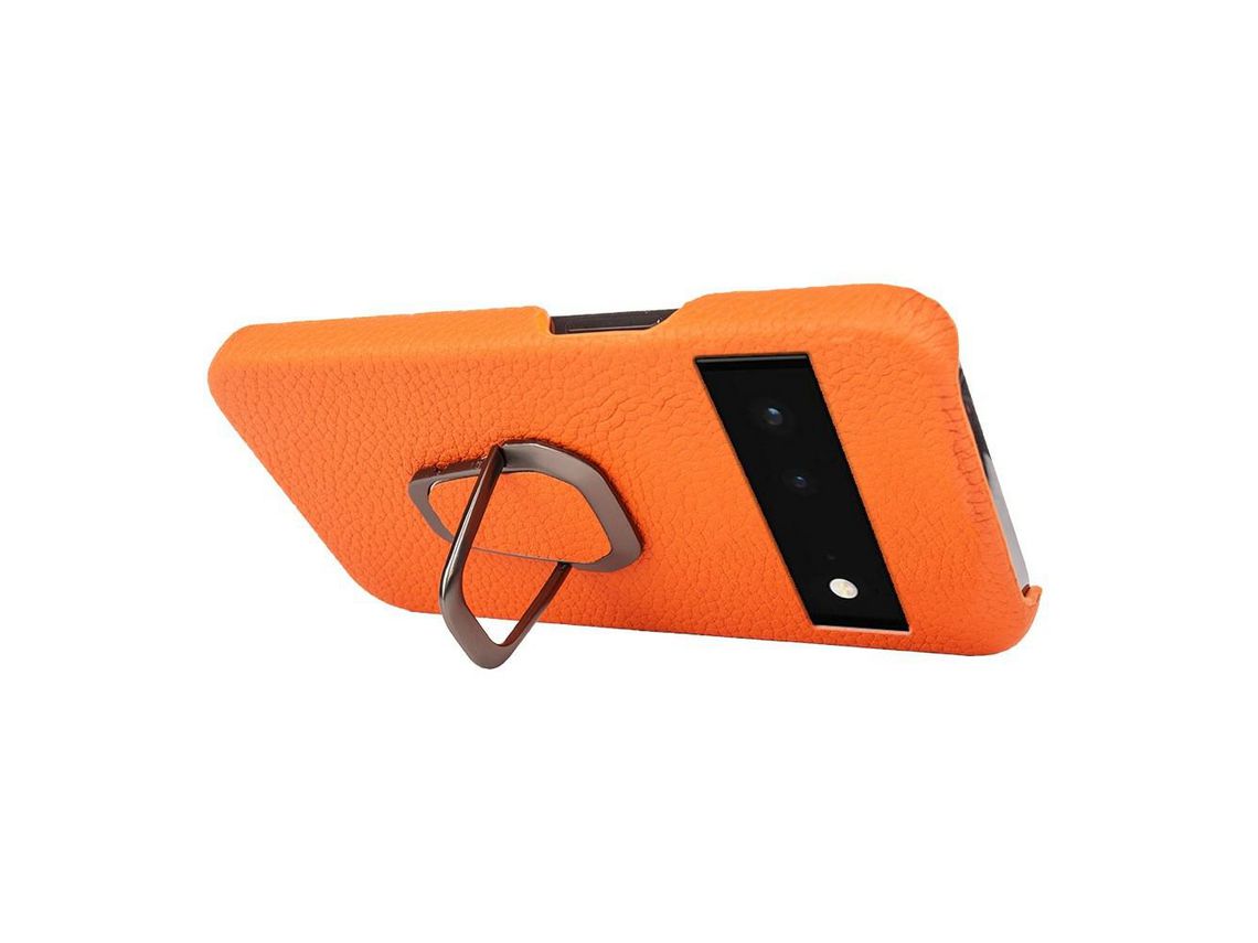 Capa para Google Pixel 6 Pele Sintética Amarelo