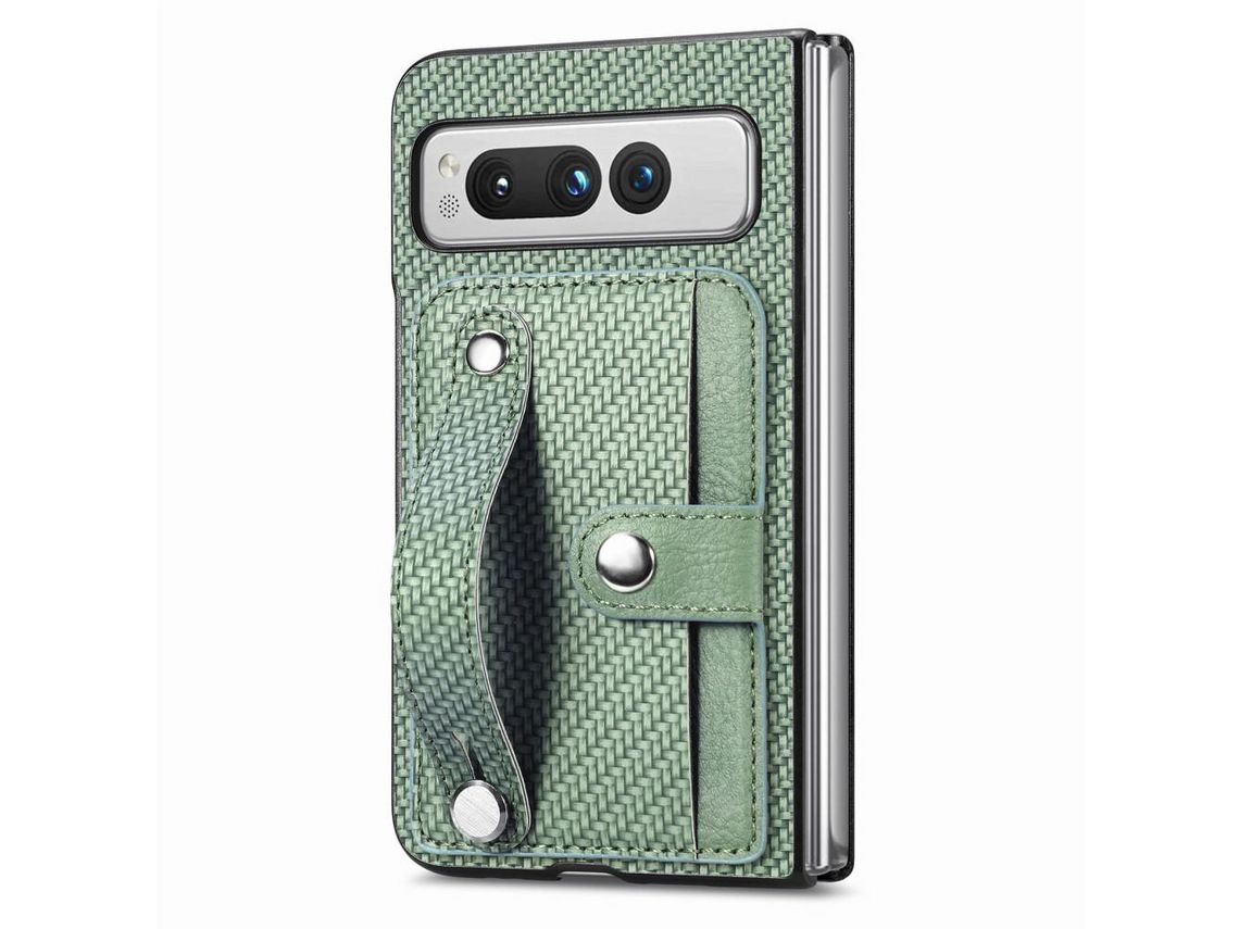 Capa para Google Pixel Fold com Porta-Cartões Verde