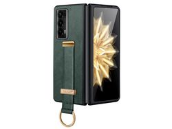 Capa para Honor Magic V2 SULADA Pele Sintética Verde