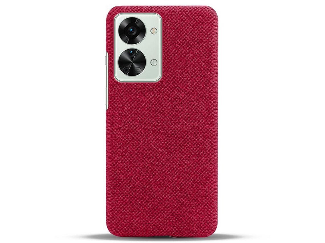 Capa para Oneplus Pele Sintética Vermelho