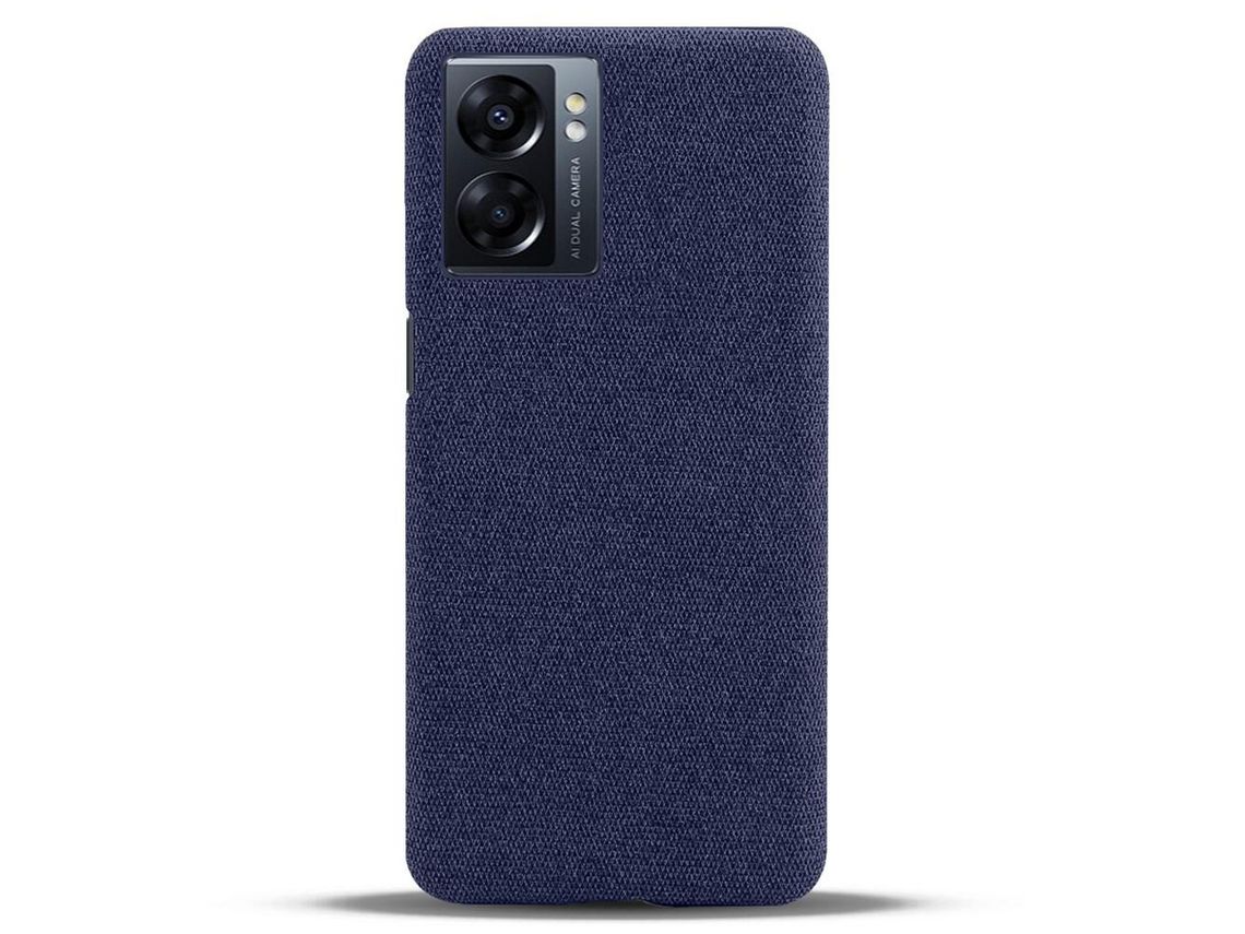 Capa para Oppo Pele Sintética Azul
