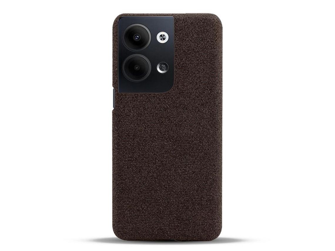 Capa para Oppo Pele Sintética Anti-Choque Castanho