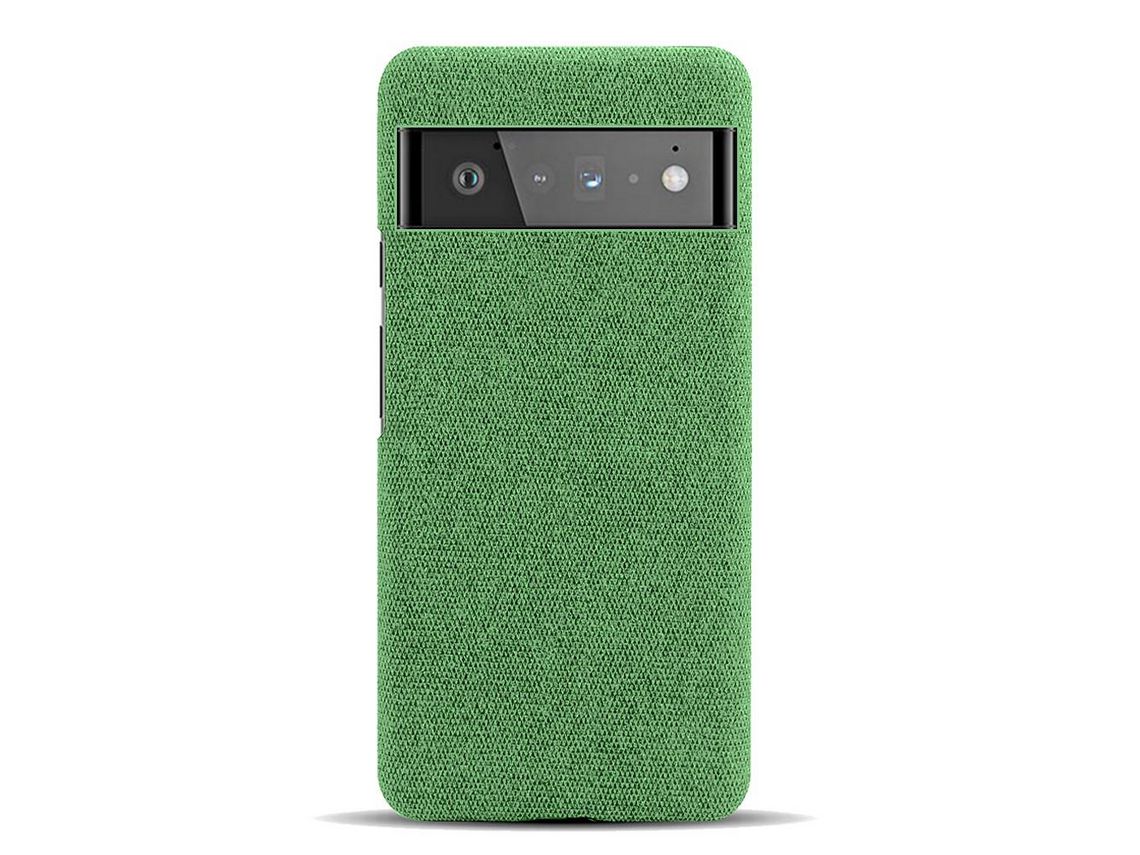 Capa para Google Pixel 6 Pro Pele Sintética Anti-Choque Verde
