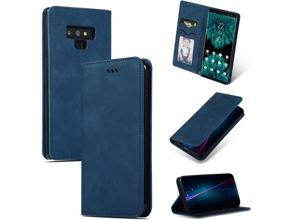 Capa Fólio para Samsung HONGWE. Pele Sintética Magnética Premium