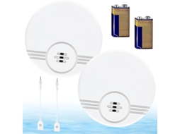 Detector De Vazamento De Água, Pacote Com 2 Unidades, 135 Db Com Bateria, Ideal Para Cozinha, Piso, Porão, Banheiro, Lavanderia E Garagem