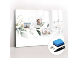 Quadro Magnético Decorativo Abstração De Folhas Para O Quarto Das Crianças Espelharte (100x70 Cm)