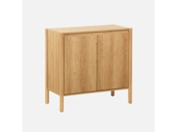 Aparador Em Décor Madeira De 2 Portas, 80cm, Natural Sweeek