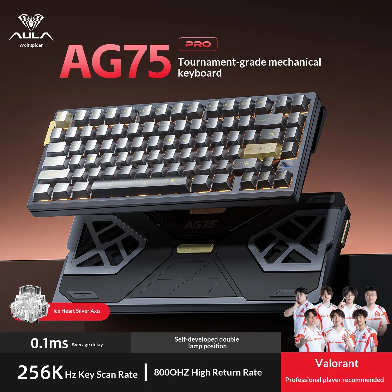 Teclado Mecânico Com Fio E Interruptor Magnético (preto) 8000hz Rt
