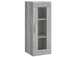 Wall Mounted Cabinet, Wall Mounted Cabinets Vidaxl Cinzeto Madeira Processada (n/a)