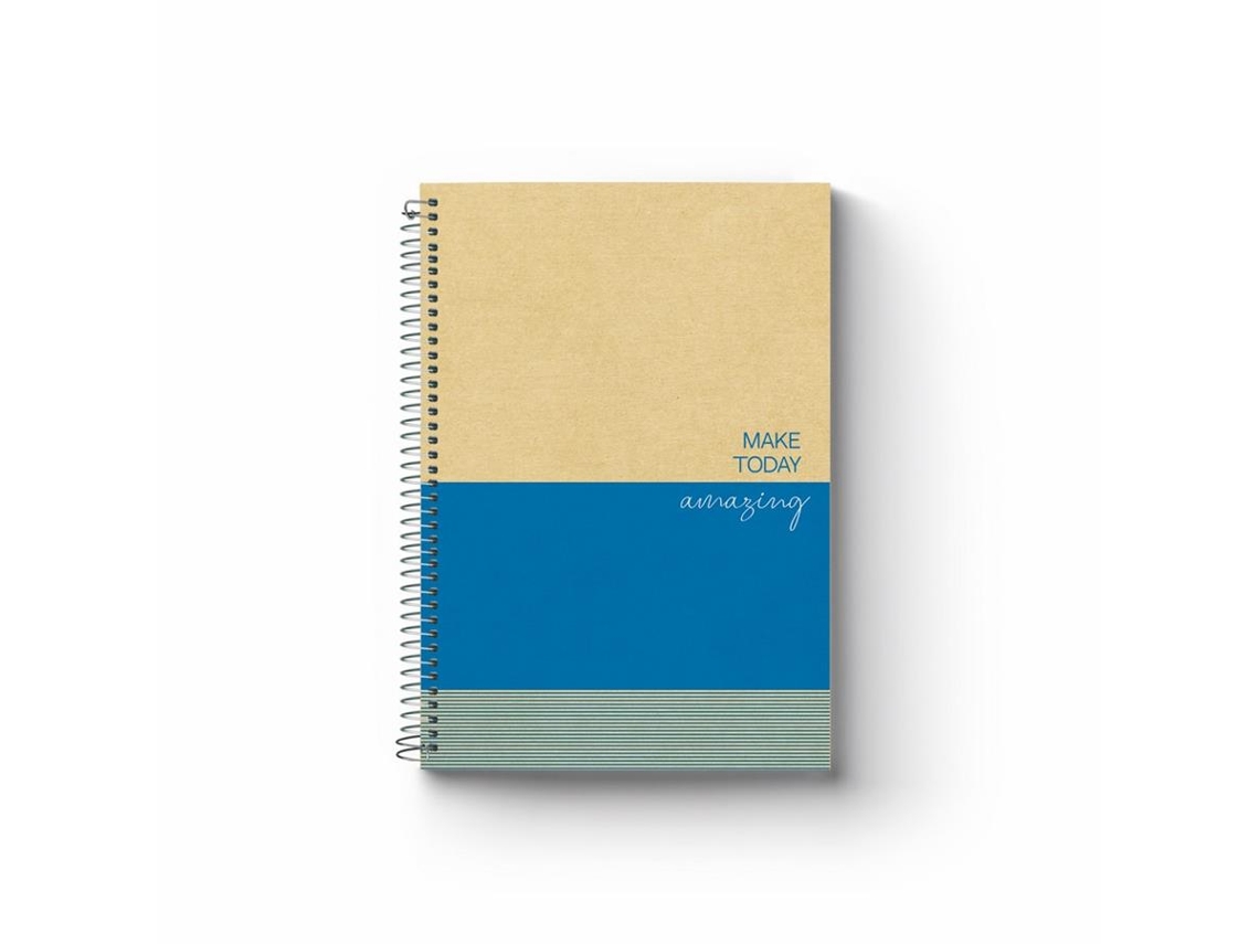 Caderno Espiral FIRMO UpCycling (Pautado - 80 Folhas - A4 - Azul)