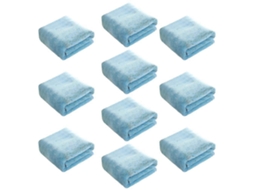 Rebe toallas de Peluquería 10 Pack Secado Rápido para Cabelo, Mãos, Rosto Uso em Casa, Salão, Spa, Barbearia Azul Claro