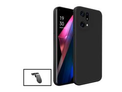 Capa para Oppo Find X5 Pro 5G PHONECARE Silicone Líquido Magnética Preto